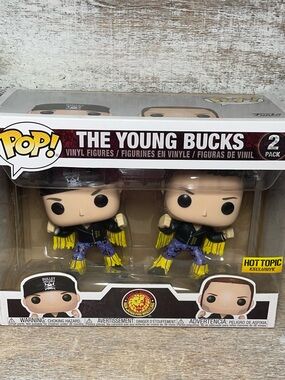 Funko POP! Wrestling The Young Bucks Nick & Matt Jackson Hot Topic Brand New